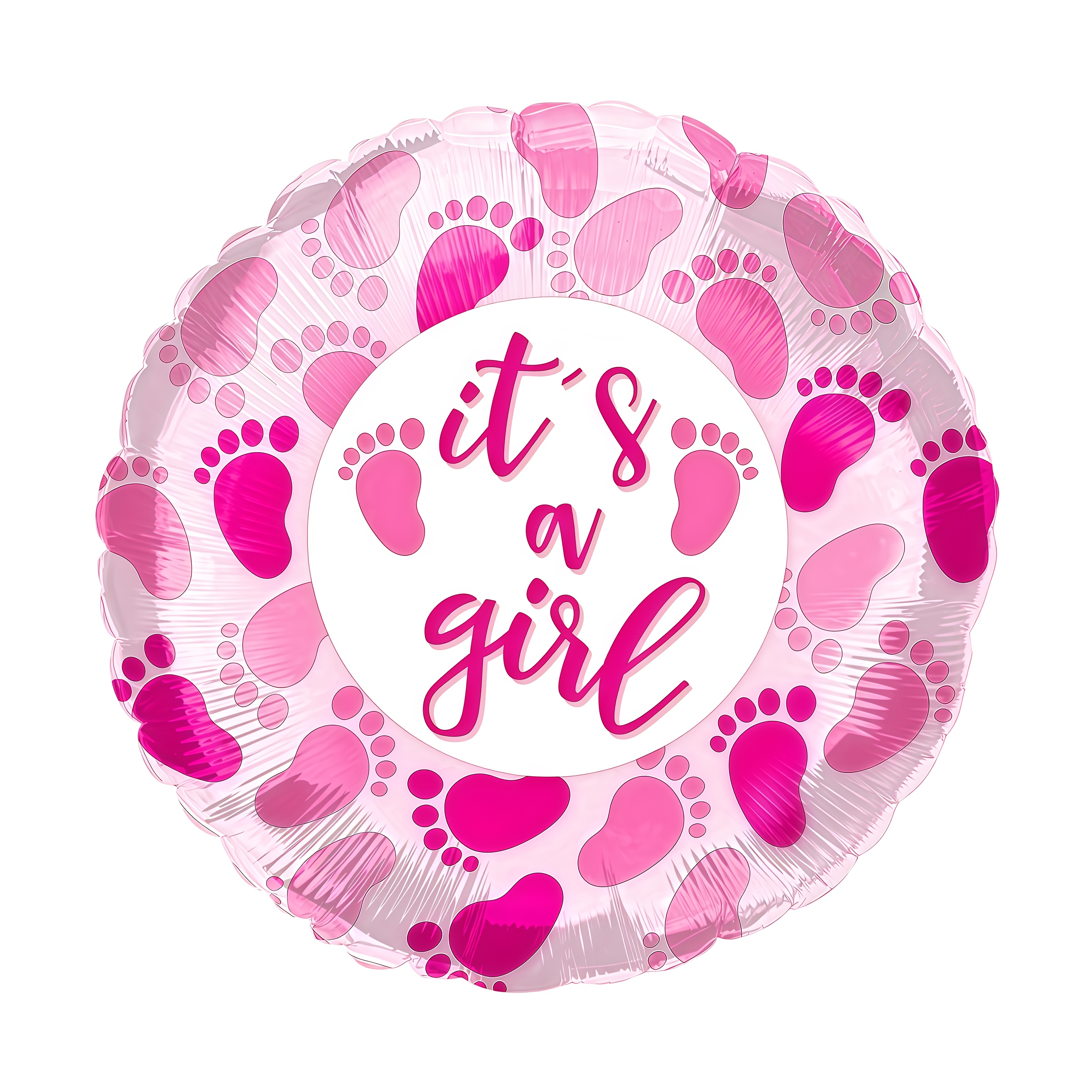 BB003-18Y.png Ballon "It's a Girl" - Afbeelding 1