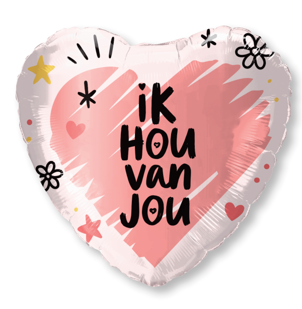 Ballon "ik hou van jou"