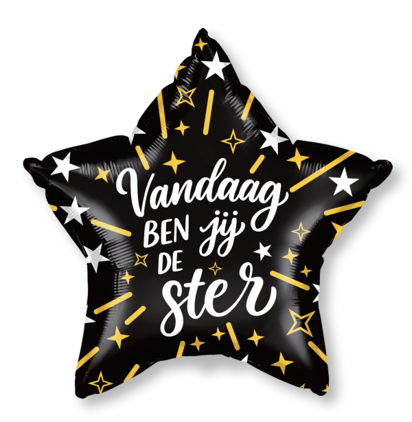 Ballon "Vandaag ben jij de ster"