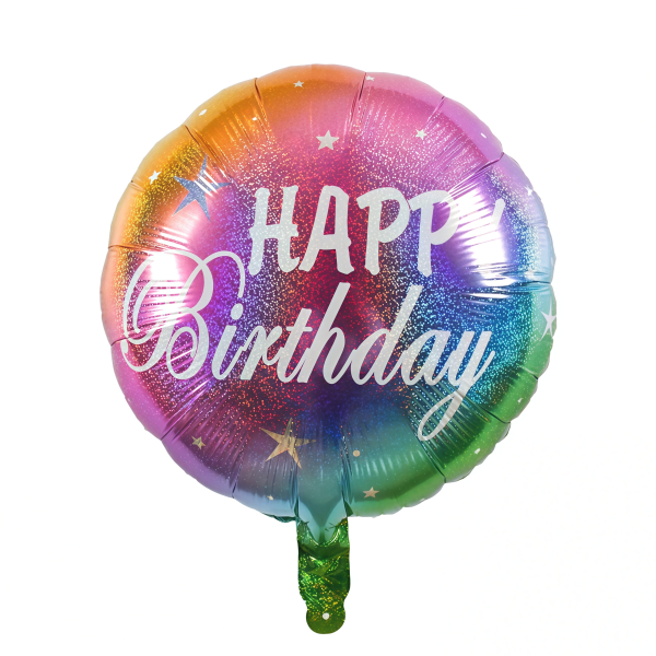 Ballon "Happy birthday rainbow" 2