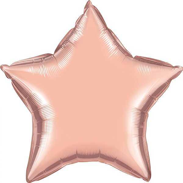 Ballon “Rosé goud ster”